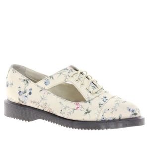 Dr. Martens Kensington Caryn Floral Cutout Oxford Shoes Size US 9